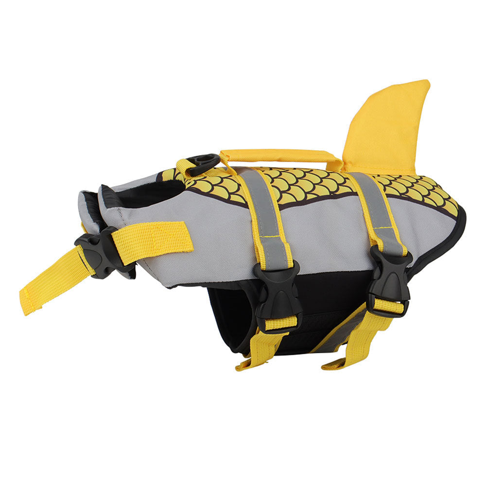 Swim Pet Dog Life Jacket Vest Clothes Life Vest Collar Harness Pets Swimming Summer Swimwear Scales Shark Pet Products null
