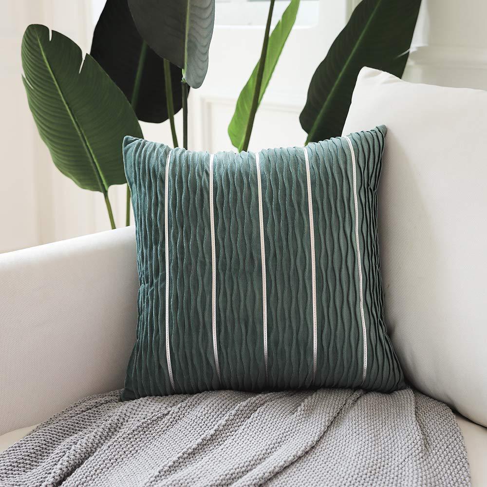 Simple Luxury Striped Velvet Pillow Cover Pillow Cushion Cover Pillow Case Covers for Sofa Flannel Velvet Sofa Cushion Cover null