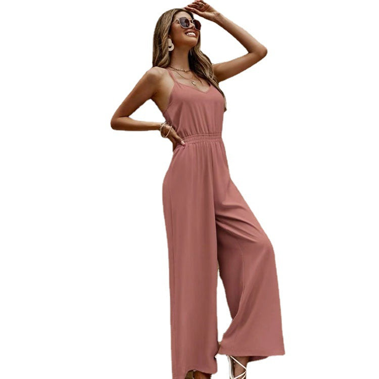 Mauve Wide-Leg Cami Jumpsuit
