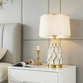 Modern Light-Luxury Creative Honeycomb Ceramic Table Lamp - Morderncharm store