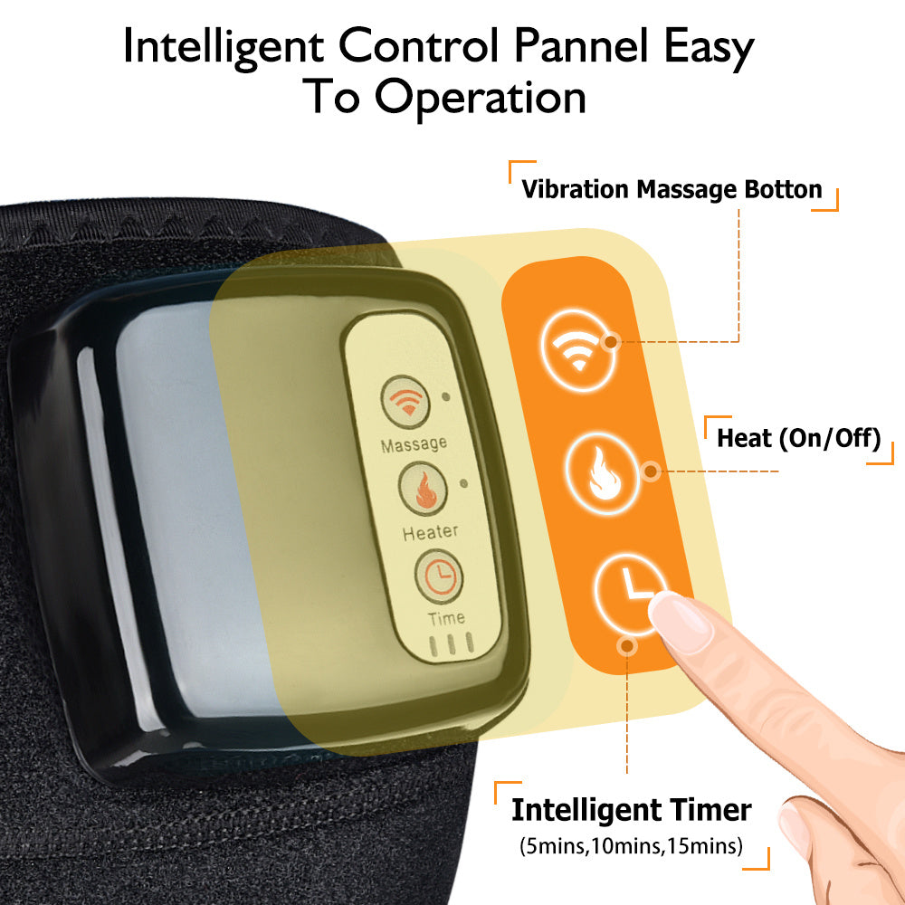 Electric Infrared Heating Knee Massager Wrap Elbow Joint Support Vibration Therapy Physiotherapy Machine Pain Relief Massageador null