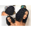 Frontal Human Hair Double Suction Water Wave BOB Wig null