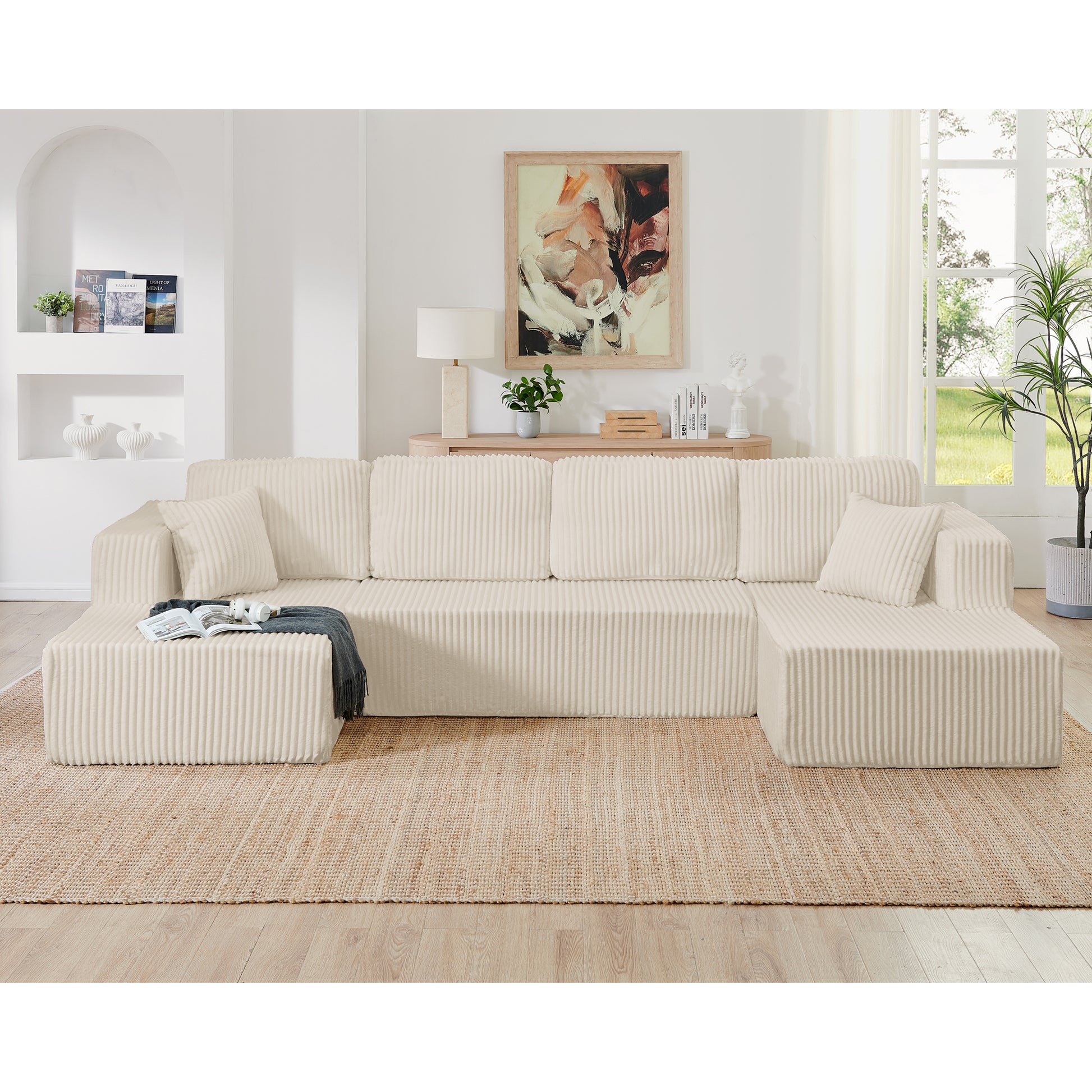 Modular U-Shaped Sectional Sofa - Morderncharm store
