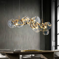 Modern Minimalist Restaurant Table Bar Glass Chandelier null
