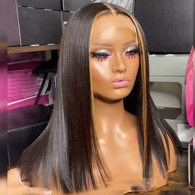Highlight Ombre  Transparent Lace Wig Human Hair null