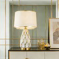 Modern Light-Luxury Creative Honeycomb Ceramic Table Lamp - Morderncharm store
