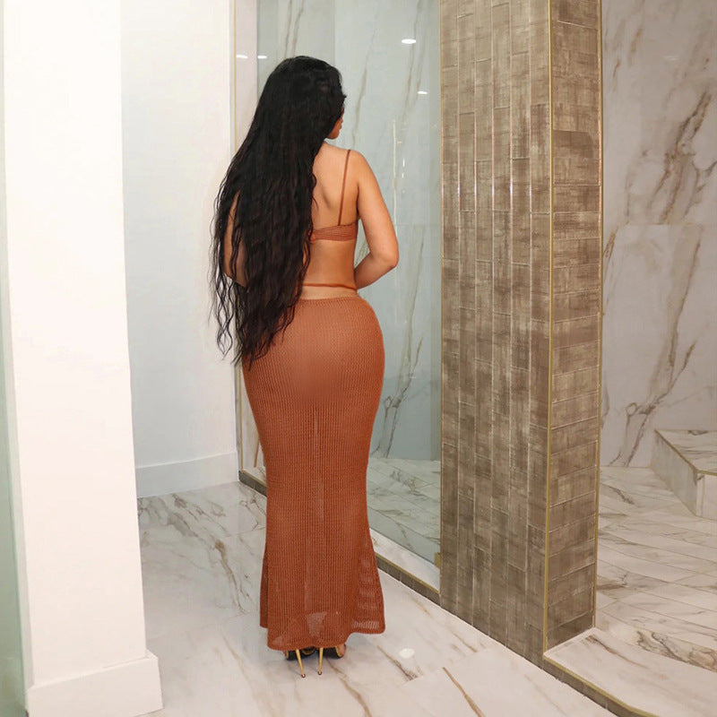 See-through Bikini Skirt Suit For Women null