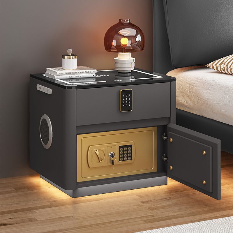Home Bedroom Multi-functional Smart Safe Bedside Table Wireless Integrated Charging Safe null