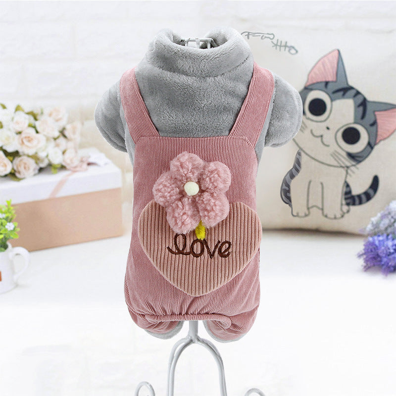 Teddy Bichon Pomeranian Chihuahua Plush Cotton Coat null