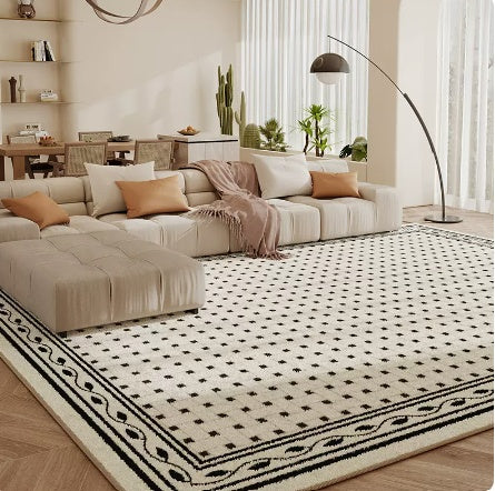Living Room Carpet Checkerboard Bedroom Floor Cushion Sofa Coffee Table Blanket Dirt Resistant null