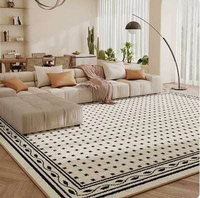 Living Room Carpet Checkerboard Bedroom Floor Cushion Sofa Coffee Table Blanket Dirt Resistant null
