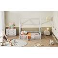 Montessori Floor House Bed with Safety Gate & Guardrails - Morderncharm store