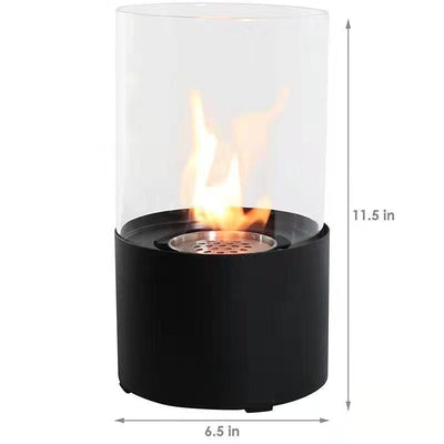 Tabletop Fire Pit Concrete Rubbing Alcohol Indoor Fire Bowl Mini Fireplace Outdoor Decor Portable Table Top Chiminea Meditation Isopropyl null