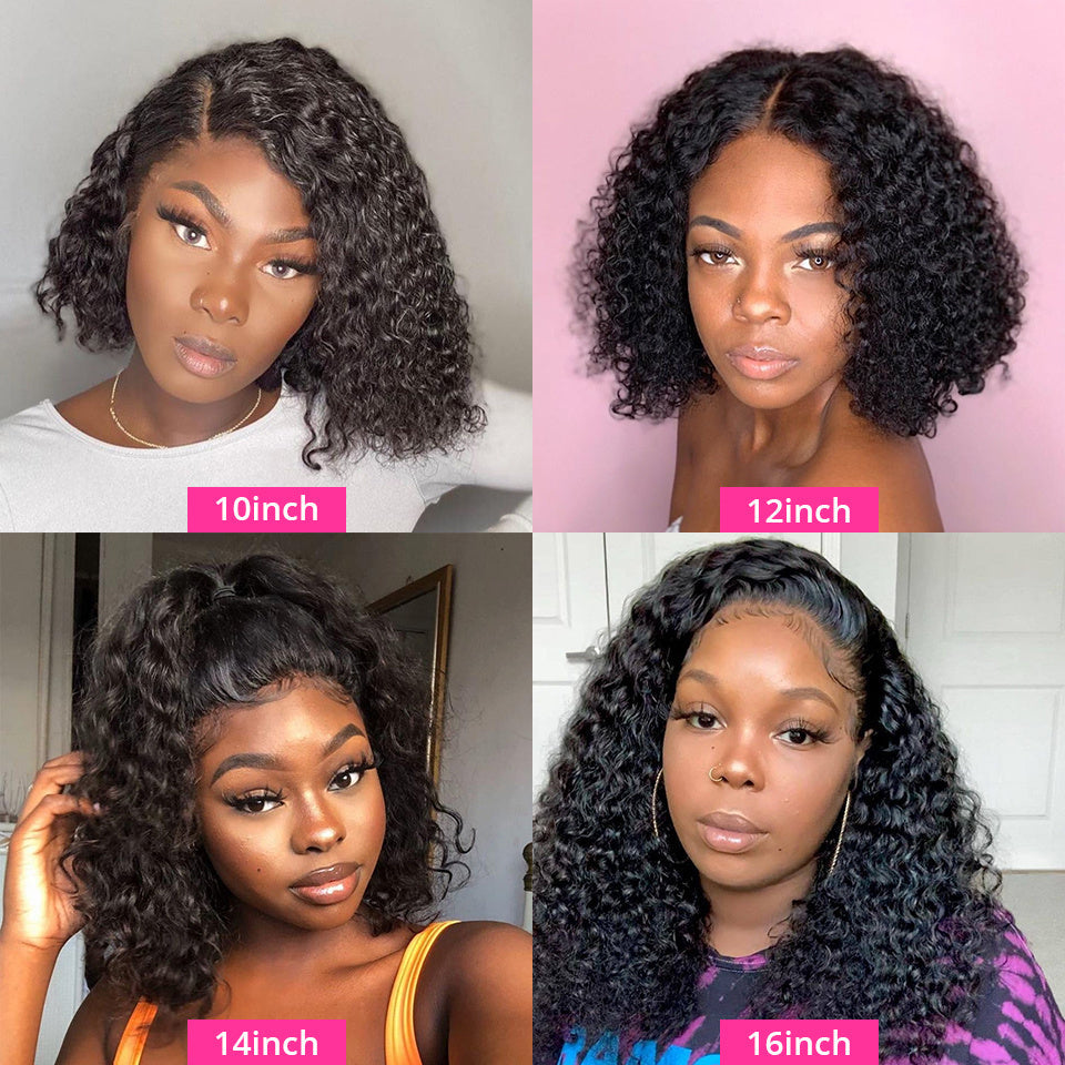 Loose Deep Wave Short Bob Wig Jerry Curly Human Hair Wigs null