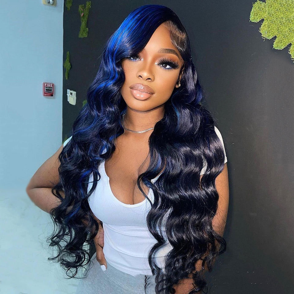 Highlight Body Wave Human Hair Lace Front Wig null