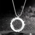 Gold tungsten men's necklace featuring trendy hip-hop style jewelry with a sleek, polished finish.