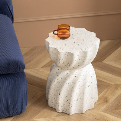 Cream Breeze Cafe Small Round Table Side Table null