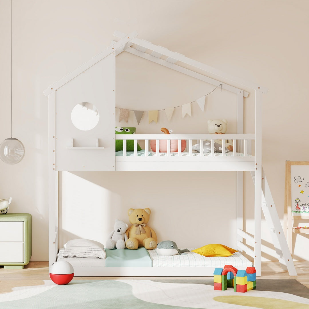 Twin over Twin Treehouse Bunk Bed - Morderncharm store