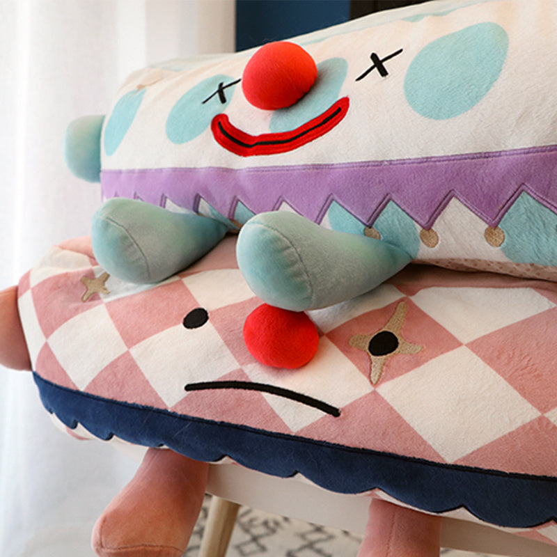Clown Pet Sleeps In A Cozy Pet Bed null