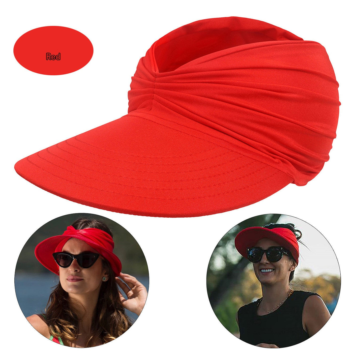 Women's New Empty Top Sunscreen Sports Beach Sun Hat null