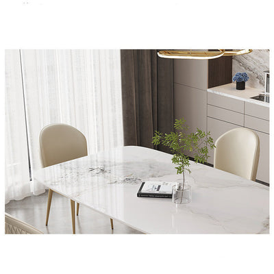 Small Household Stainless Steel Dining Table And Chair Combination null