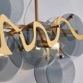 Modern Minimalist Restaurant Table Bar Glass Chandelier null