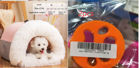 New Splice Portable Pet Nest Portable Autumn And Winter Warm Dog Nest Moisture-proof Long Fur Cat Nest Cross Border Pet Nest null