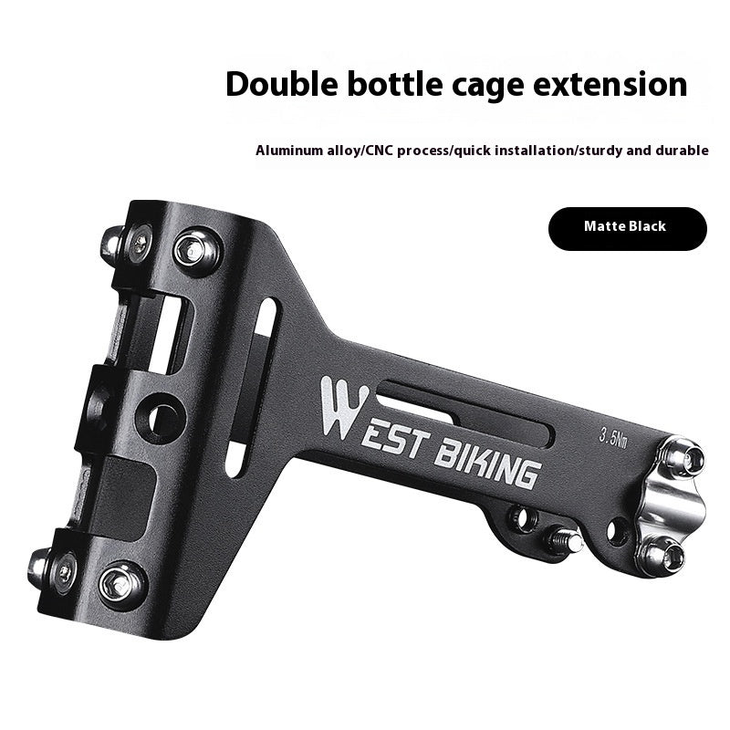 Bicycle Double Water Bottle Cage Extension Bracket null