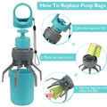 Portable Lightweight Dog Pooper Scooper With Built-in Poop Bag Dispenser Eight-claw Shovel For Pet Toilet Picker Pet Products null