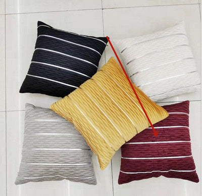 Simple Luxury Striped Velvet Pillow Cover Pillow Cushion Cover Pillow Case Covers for Sofa Flannel Velvet Sofa Cushion Cover null