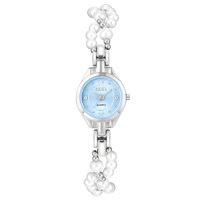 Mid-ancient Simple And Light Luxury Quartz Mini Round Elegant Steel Belt Casual Women's Watch