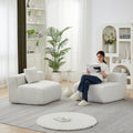 Chenille Curved Sectional Sofa With 2 Pillows,Curved Symmetrical Modular Semi Circular Sofa Sectional For Bedroom, Living Room, Office For Leisure Or Nap, Reading Room, And Lobby - Morderncharm store