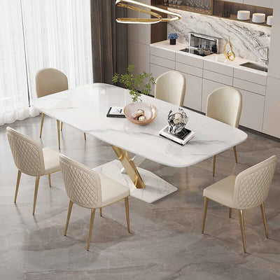 Small Household Stainless Steel Dining Table And Chair Combination null