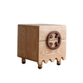 Nordic Modern Minimalist Solid Wood Ash Bedside Table Drawer Storage null