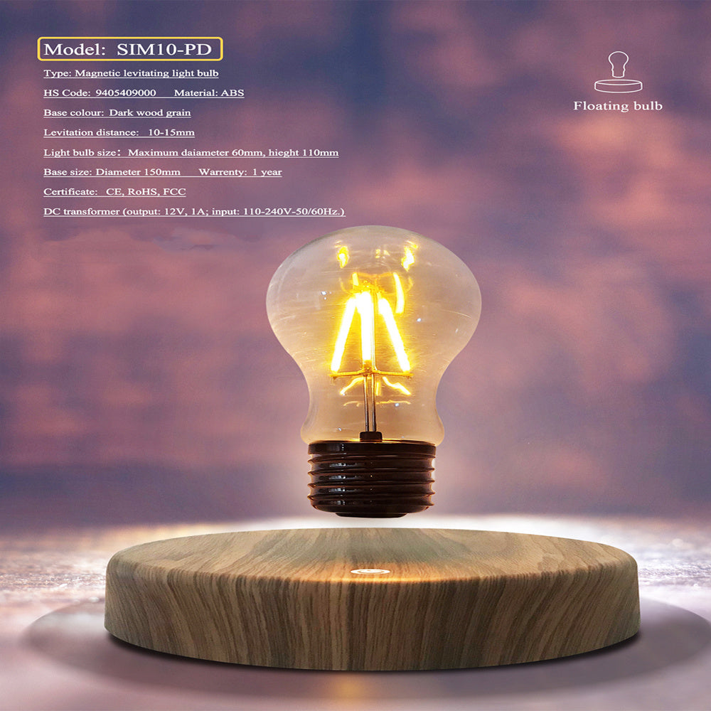 Magnetic Levitation Bulb Night Light Desktop Decoration Table Lamp Creative Ornaments null