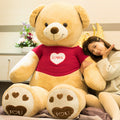 Large oversized teddy bear stuffed toy, plush and cuddly big bear doll perfect for hugging and comfort.
