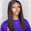 Double Drawn Bone Straight Human Hair Wigs null