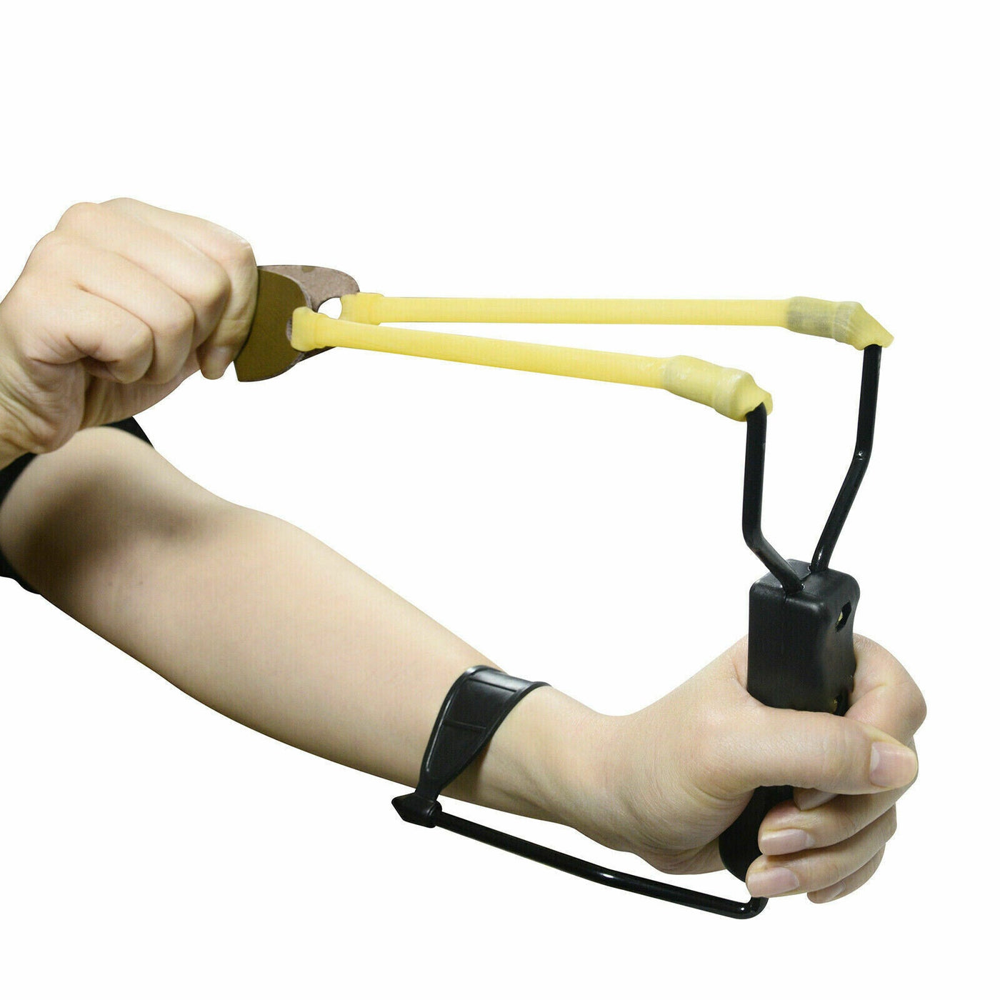 Compact Folding Slingshot  Catapult For Hunting Outdoor Sport Games null