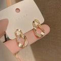 Retro Minority Design Sense Simple Personality Diamond Micro-inlaid Female Ear Rings null