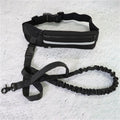 Hands Free Dog Leash Pet Walking And Training Belt With Shock Absorbing Bungee Leash For Up To 180lbs Large Dogs Phone Pocket And Water Bottle Holder null