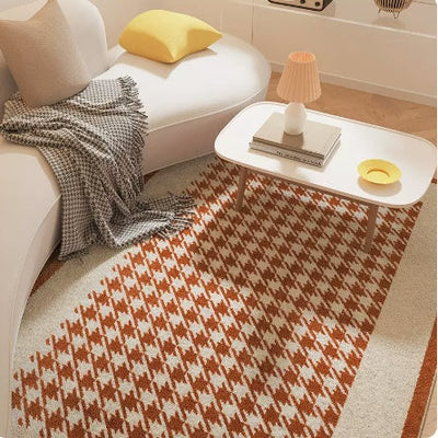 Living Room Carpet Checkerboard Bedroom Floor Cushion Sofa Coffee Table Blanket Dirt Resistant null
