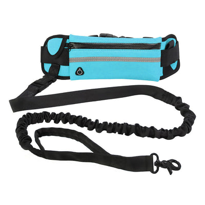 Hands Free Dog Leash Pet Walking And Training Belt With Shock Absorbing Bungee Leash For Up To 180lbs Large Dogs Phone Pocket And Water Bottle Holder null