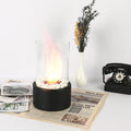 Portable Glass Decorative Alcohol Fireplace Table Lamp null