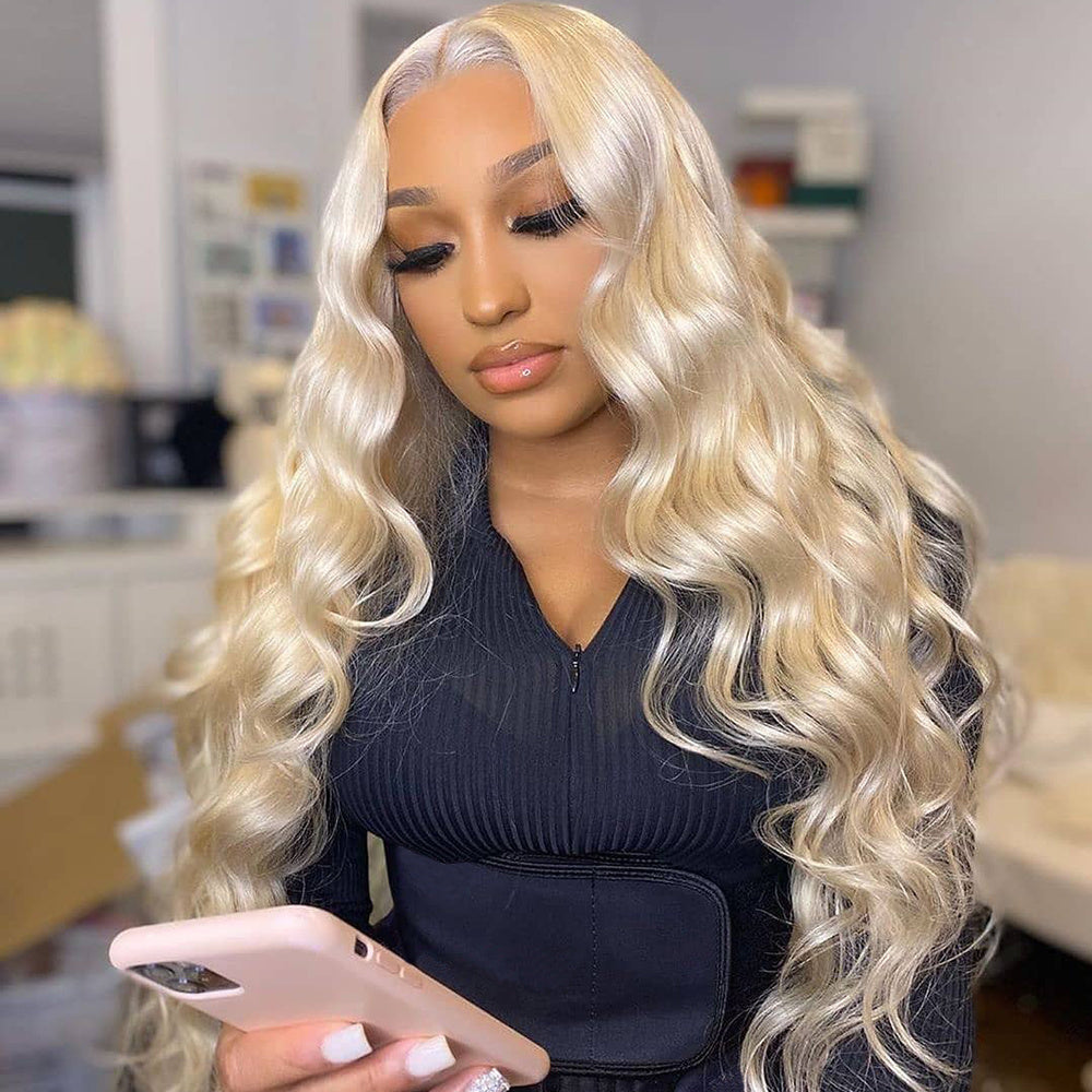 Highlight Wig Human Hair Ombre Lace Front null