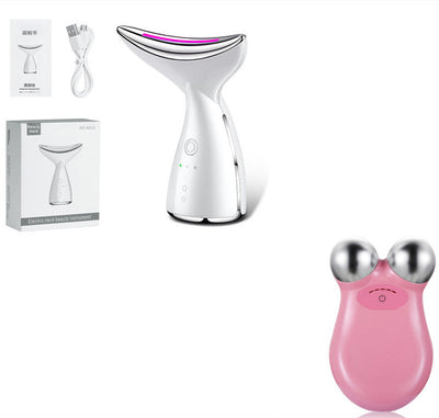 EMS Microcurrent Neck Face Beauty Device With 3 Colors LED Photon Therapy Skin Tighten Reduce Double Chin Face Lifting Devices null