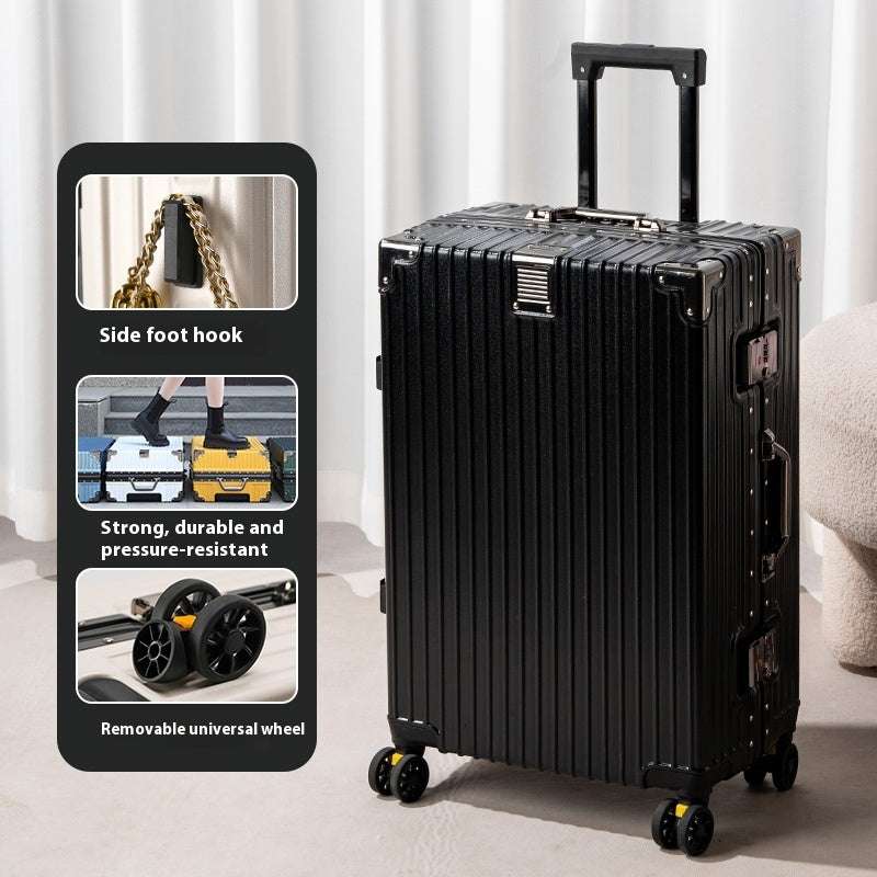 Suitcase Large Capacity Aluminium Frame Luggage null