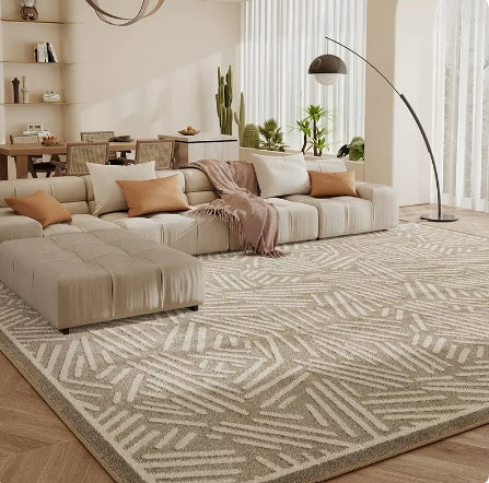 Living Room Carpet Checkerboard Bedroom Floor Cushion Sofa Coffee Table Blanket Dirt Resistant null