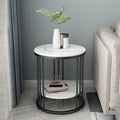 Creative Double-layer Living Room Wrought Iron Round Small Coffee Table null