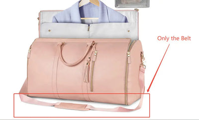 Large Capacity Travel Duffle Bag Women's Handbag Folding Suit Bag Waterproof Clothes Totes null