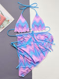 Women's Split Tie-dye Swimsuit Bikini null